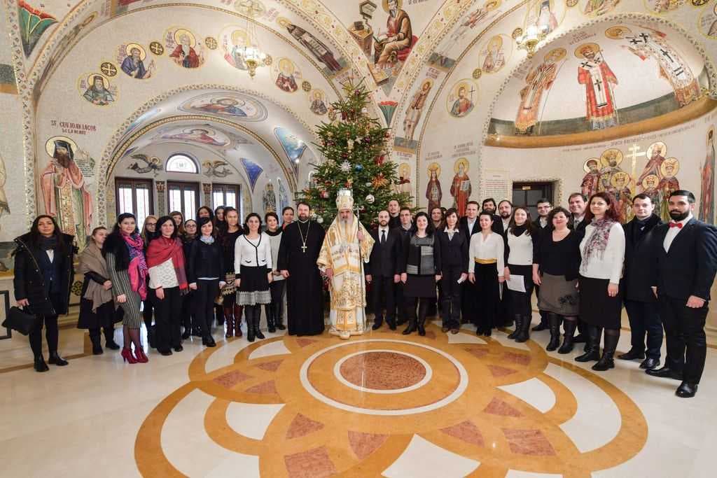 Corala Nicolae Lungu l-a colindat pe Patriarhul Daniel