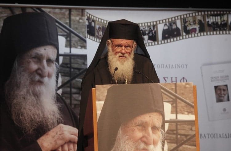 Arhiepiscopul Ieronim al Atenei despre Iosif Vatopedinul
