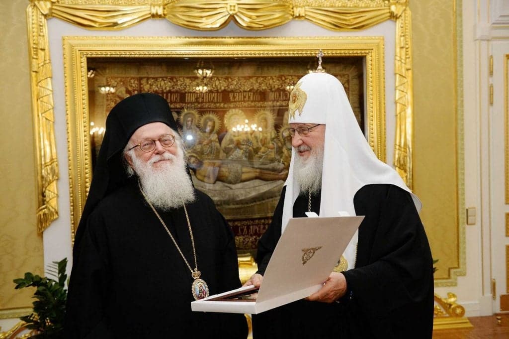 Patriarhul Kirill și Arhiepiscopul Anastasie