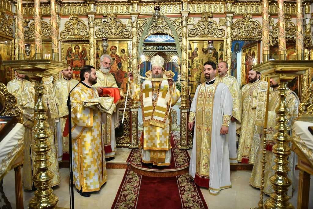 Bishop Timotei of Prahova ordains priest