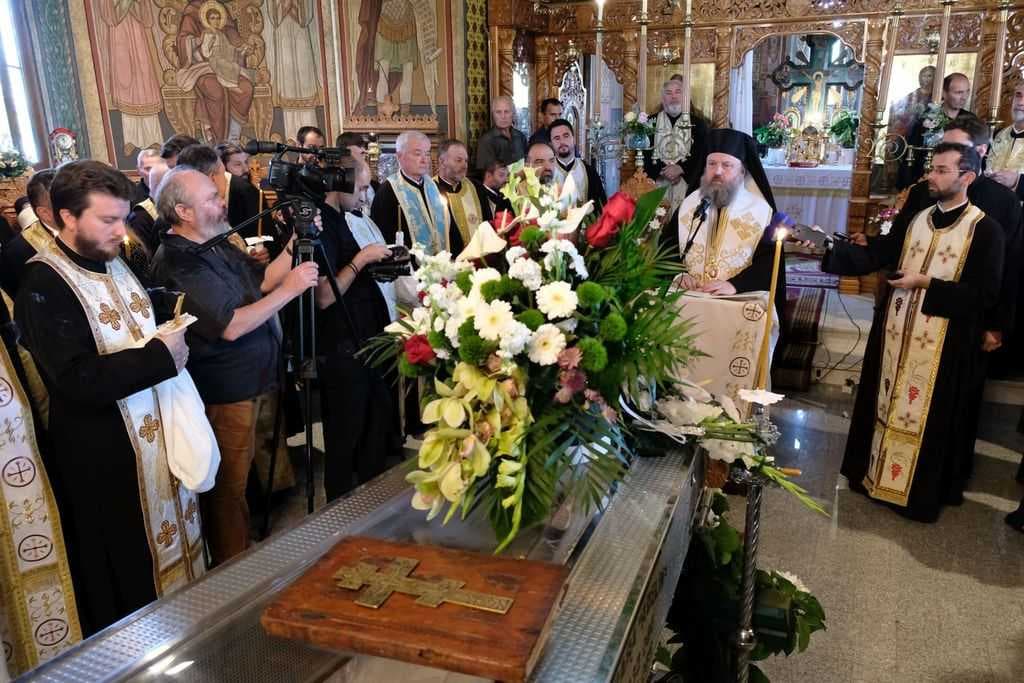 PS Timotei Prahoveanul la înmormântarea Pr. Nicanor Lemne
