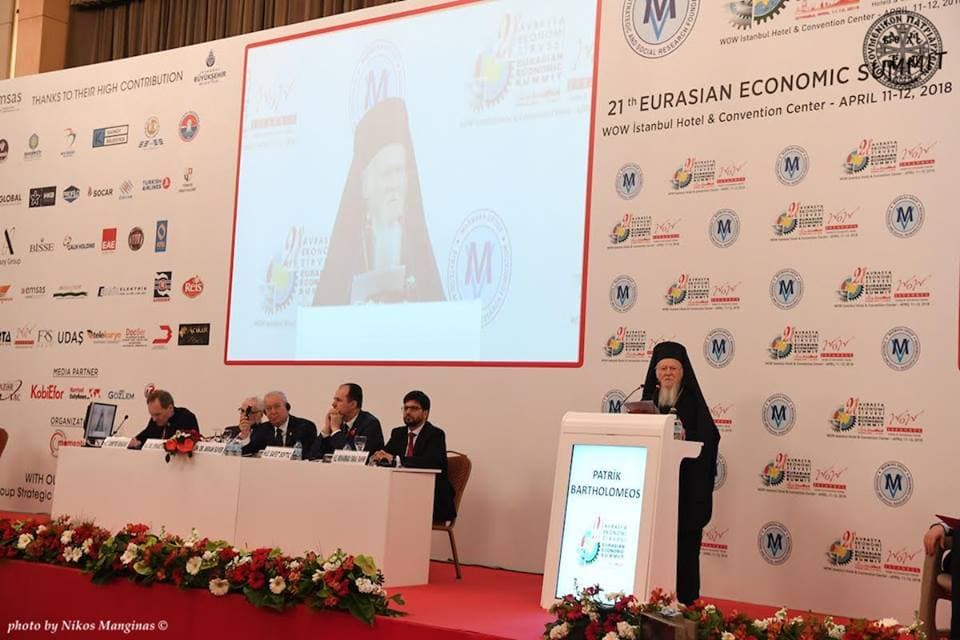 Patriarhul Ecumenic la Summitul Economic din Eurasia